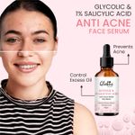 Buy Globus Remedies Glycolic & 1% Salicylic Acid Anti Acne Face Serum, 100ml (Pack of 2) - Purplle