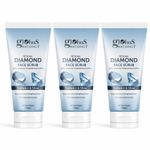 Buy Globus Naturals Revival Diamond Face Scrub with Goodness Of Sandalwood & Rice, 100 gm Pack of 3 - Purplle