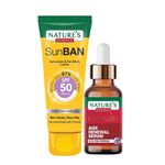 Buy Nature Essence Anti Ageing Combo - Age Renewal Serum + Sunscreen - Purplle