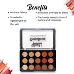 Buy Glam 21 Sensational Eyeshadow Palette 15 Colors | Shade-02 - 17.5 gm - Purplle