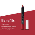 Buy Glam21 Lip Seduction Non- Transfer Crayon Lipstick| Lightweight & Longlasting|Creamy Matte Formula - 2.8gm|Indian Red|01 - Purplle