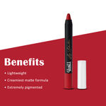 Buy Glam 21 Lip Seduction Non- Transfer Crayon Lipstick| Lightweight & Longlasting|Creamy Matte Formula - 2.8gm|Red Obsession|02 - Purplle