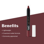 Buy Glam 21 Lip Seduction Non- Transfer Crayon Lipstick| Lightweight & Longlasting|Creamy Matte Formula - 2.8gm|Silky Brown|09 - Purplle