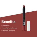 Buy Glam 21 Lip Seduction Non- Transfer Crayon Lipstick| Lightweight & Longlasting|Creamy Matte Formula - 2.8gm|Mystique Brown|10 - Purplle