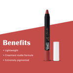 Buy Glam 21 Lip Seduction Non- Transfer Crayon Lipstick| Lightweight & Longlasting|Creamy Matte Formula - 2.8 gm|Nude Beauty|11 - Purplle