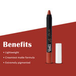 Buy Glam 21 Lip Seduction Non- Transfer Crayon Lipstick| Lightweight & Longlasting|Creamy Matte Formula - 2.8 gm|Expresso|18 - Purplle