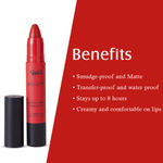 Buy Glam 21 Lip Sutra Non-Transfer Crayon Lipstick |Lightweight & Longlasting| Creamy and comfortable on lips -2.8 gm | Magnetic Red-02 - Purplle