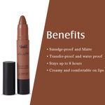 Buy Glam 21 Lip Sutra Non-Transfer Crayon Lipstick |Lightweight & Longlasting| Creamy and comfortable on lips -2.8 gm | Cafe Mocha-09 - Purplle