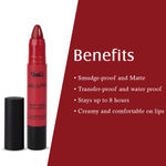Buy Glam 21 Lip Sutra Non-Transfer Crayon Lipstick |Lightweight & Longlasting| Creamy and comfortable on lips -2.8 gm | Maroon Love-13 - Purplle