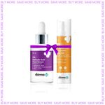 Buy The Derma co.2% Salicylic Acid Face Serum for Active Acne Marks + The Derma Co.1% Hyaluronic Sunscreen Aqua Ultra Light Gel with SPF 50 PA++++ For Broad Spectrum UV A UV B & Blue Light Protection - 50g - Purplle