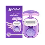 Buy Bombae Rollplay Mini Hair Removal Razor with Roller Compact Case 1 unit - 1 Pc - Purplle