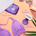 Buy Bombae Rollplay Mini Hair Removal Razor with Roller Compact Case 1 unit - 1 Pc - Purplle