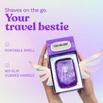 Buy Bombae Rollplay Mini Hair Removal Razor with Roller Compact Case 1 unit - 1 Pc - Purplle
