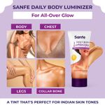 Buy Sanfe Daily Body Luminiser Instant Body Highlighter For Women SPF50 Smudge Proof | Water & Sweat Proof Transfer Proof | Daily Complexion Booster | 50 gm - Purplle