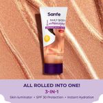 Buy Sanfe Daily Body Luminiser Instant Body Highlighter For Women SPF50 Smudge Proof | Water & Sweat Proof Transfer Proof | Daily Complexion Booster | 50 gm - Purplle