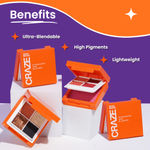 Buy Swiss Beauty Craze Eyeshadow and Blusher Palette with highly pigmented and blendable Colors | Shade -1 , Mysterious Night | - Purplle