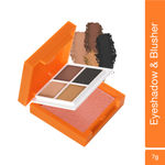 Buy Swiss Beauty Craze Eyeshadow and Blusher Palette with highly pigmented and blendable Colors | Shade -1 , Mysterious Night | - Purplle