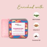 Buy Earth Rhythm Silk Protein Shampoo Bar | Restores Shine, Softens Hair, Makes Hair Silky | Shine & Frizz Free | For Chemically Treated Hair | Men & Women | With Tin - 80 G - Purplle