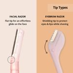 Buy Carmesi Natural Facial Hair Combo (1 Facial + 1 Eyebrow Razor) - Pack of 2 - Purplle