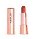 Buy Makeup Revolution Satin Kiss Lipstick Heart Race Peach Nude (3.5 gm) - Purplle