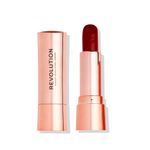 Buy Makeup Revolution Satin Kiss Lipstick Ruby Red (3.5 gm) - Purplle