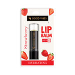 Buy Good Vibes Strawberry Hydrating Lip Balm with SPF 15 | For Dry & Chapped lips | Hydrates Lips in One Use | Vegan, No Parabens, No Sulphates, No Mineral Oil, No Animal Testing, No Silicones (4.2 g) - Purplle