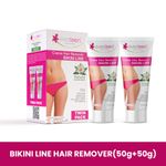 Buy everteen 50 gm+50 gm Natural Bikini Line Hair Remover Cream for Women – 1 Twin Pack - Purplle