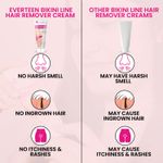 Buy everteen 50g+50g Natural Bikini Line Hair Remover Cream for Women – 1 Twin Pack - Purplle