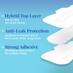 Buy everteen XXL Relax Nights Ultra Thin 40 Sanitary Pads with Neem and Safflower, Menstrual Cramps Roll-On Inside Pack - 1 Pack (40 Pads, 320mm) - Purplle