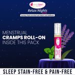 Buy everteen XXL Relax Nights Ultra Thin 40 Sanitary Pads with Neem and Safflower, Menstrual Cramps Roll-On Inside Pack - 1 Pack (40 Pads, 320mm) - Purplle