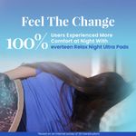 Buy everteen XXL Relax Nights Ultra Thin 40 Sanitary Pads with Neem and Safflower, Menstrual Cramps Roll-On Inside Pack - 1 Pack (40 Pads, 320mm) - Purplle