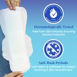 Buy everteen XXL Relax Nights Ultra Thin 40 Sanitary Pads with Neem and Safflower, Menstrual Cramps Roll-On Inside Pack - 1 Pack (40 Pads, 320mm) - Purplle