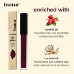 Buy Inatur Lip Gloss - Wine (1.6 ml) - Purplle