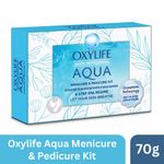 Buy Oxylife Salon Professional Aqua Manicure & Pedicure Kit - 70g | With Oxysphere Technology | Enriched with Goodness of Natural Ingredients | Sulphate & Paraben Free | Cruelty Free | Complete Skin & Nail Care Solution | Professional Spa Like Experience - Purplle