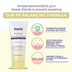 Buy Sanfe So pHresh pH Balancing Deo Cream-Shimmering White|For Underarms, Intimates & Skin Folds|For Body Odor|Long Lasting Freshness| Indian Skin|20 ml - Purplle
