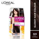 Buy L'Oreal Paris Casting Creme Gloss 323 Dark Chocolate (87.5 g + 72 ml) - Purplle