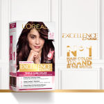 Buy L'Oreal Paris Excellence Creme Hair Color - Plum Brown 4.2 (72 ml+100 g) - Purplle