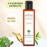 Buy MystiqLiving - Maha Bhringraj Hair Oil With Sesame & Amla for damged Frizzy Hair | MahaBhringraj Oil For Premature Greying, Dandruff | Volume | Split Ends | Baldness & Hair Loss | 100% Pure & Natural With (Ayurvedic Herbs Extracts - 100ML - Purplle