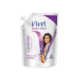 Buy Vivel Body Wash, Lavender & Almond Oil Shower Creme, Liquid Refill Pouch, 400 ml - Purplle