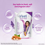 Buy Vivel Body Wash, Lavender & Almond Oil Shower Creme, Liquid Refill Pouch, 400 ml - Purplle