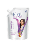 Buy Vivel Body Wash, Lavender & Almond Oil Shower Creme, Liquid Refill Pouch, 400 ml - Purplle