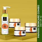 Buy Good Vibes Brightening Papaya Combo (Facewash, Face cream, Scrub, Mask) - Purplle
