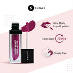 Buy SUGAR Cosmetics Smudge Me Not Mini Matte Liquid Lipstick | Lasts Upto 12 hrs | Transferproof & Waterproof | 4.5ml - 08 Wine And Shine - Purplle