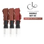 Buy Cuffs N Lashes Doodle Lips Set of 3 Lipsticks I Scribble Chic, Hatched Orchid, Doodle Berry I Set 2 (6 gm) - Purplle