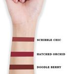 Buy Cuffs N Lashes Doodle Lips Set of 3 Lipsticks I Scribble Chic, Hatched Orchid, Doodle Berry I Set 2 (6 gm) - Purplle