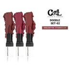Buy Cuffs N Lashes Doodle Lips Set of 3 I Muted Marker, Doodle Dream, Inked Neutral I Set 5 (6 gm) - Purplle