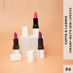 Buy Cuffs N Lashes Doodle Lips Set of 3 Lipsticks I Inked Magenta, Sketchy Pink, Zigzag Plum I Set 6 (6 gm) - Purplle