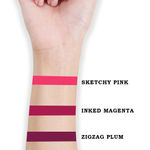 Buy Cuffs N Lashes Doodle Lips Set of 3 Lipsticks I Inked Magenta, Sketchy Pink, Zigzag Plum I Set 6 (6 gm) - Purplle