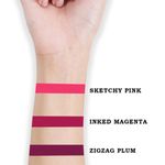 Buy Cuffs N Lashes Doodle Lips Set of 3 Lipsticks I Inked Magenta, Sketchy Pink, Zigzag Plum I Set 6 (6 gm) - Purplle