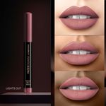 Buy FACES CANADA Ultime Pro HD Intense Matte Lipstick + Primer - Lights Out, 1.4g | 9HR Long Stay | Feather-Light Comfort | Intense Color | Smooth Glide - Purplle